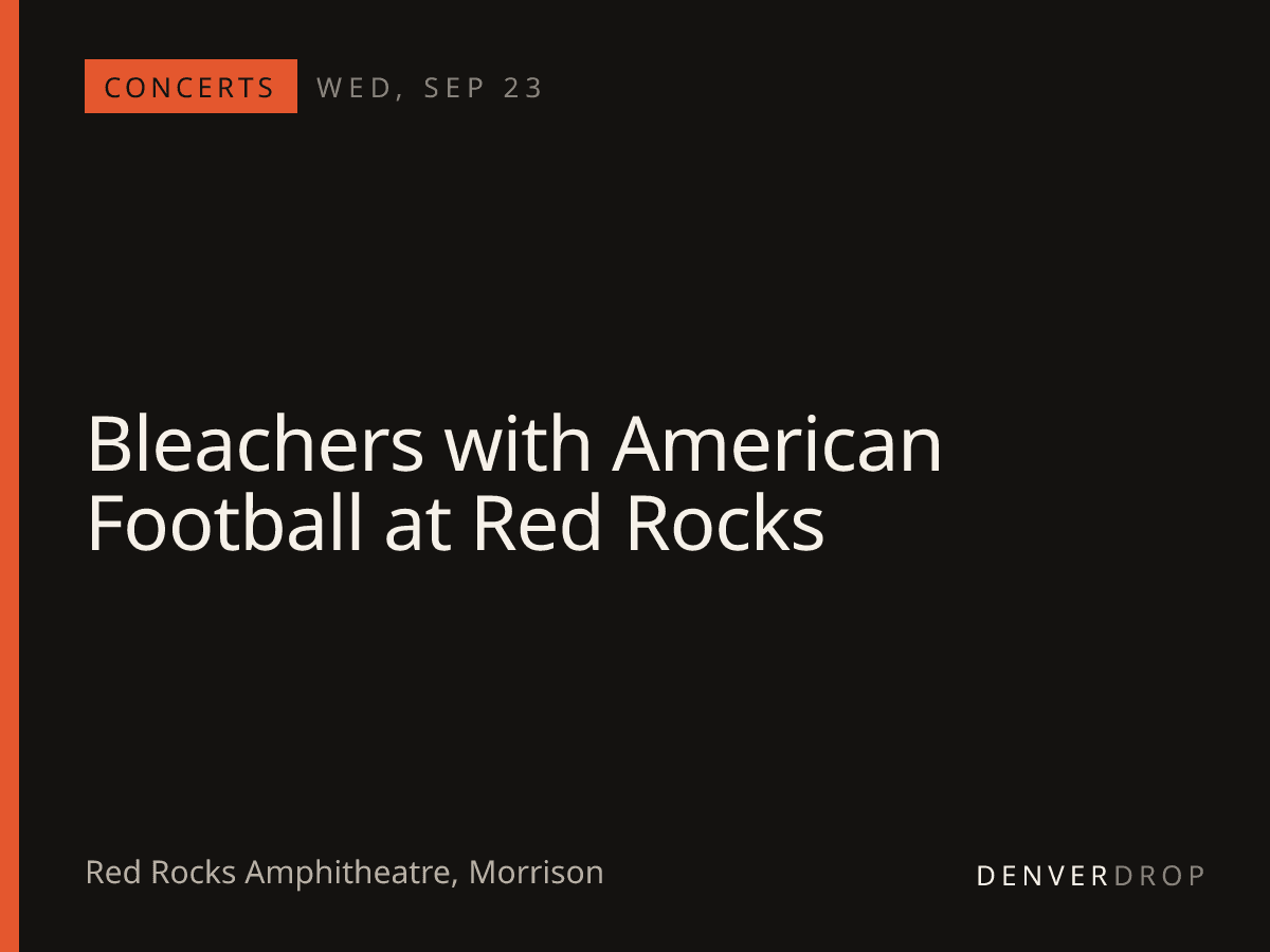 Bleachers with American Football at Red Rocks at Red Rocks Amphitheatre