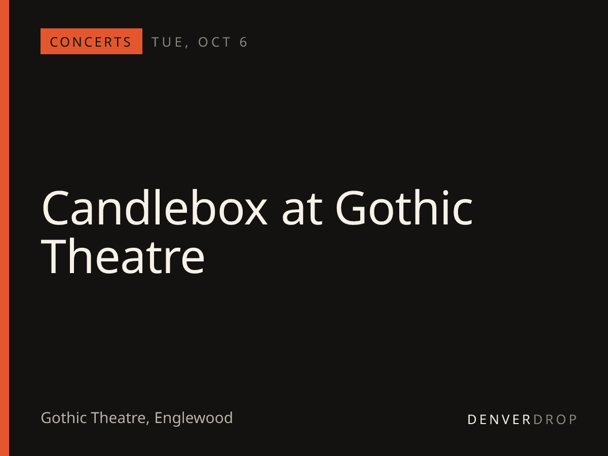 Candlebox at Gothic Theatre at Gothic Theatre