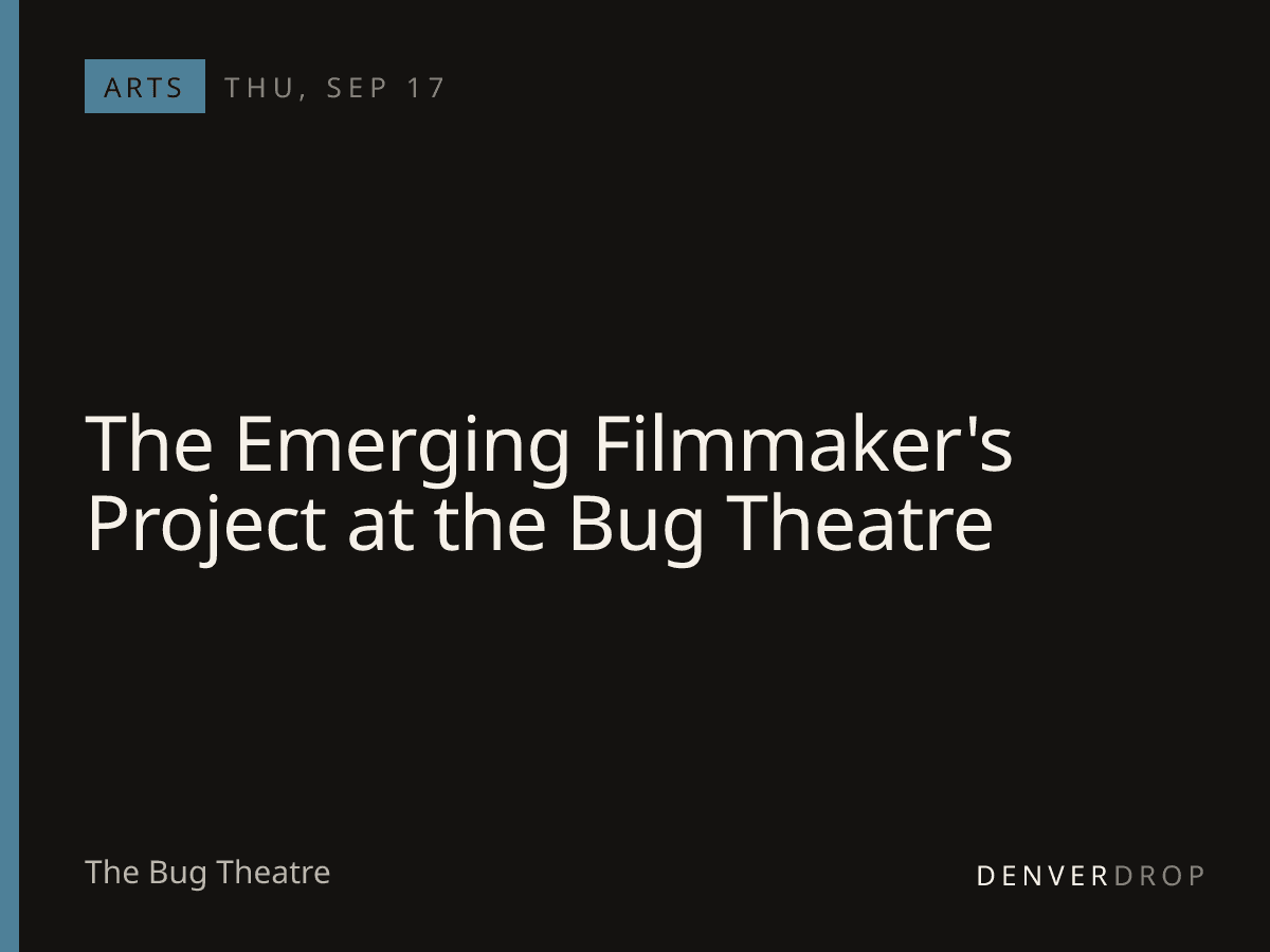 The Emerging Filmmaker's Project at the Bug Theatre at The Bug Theatre