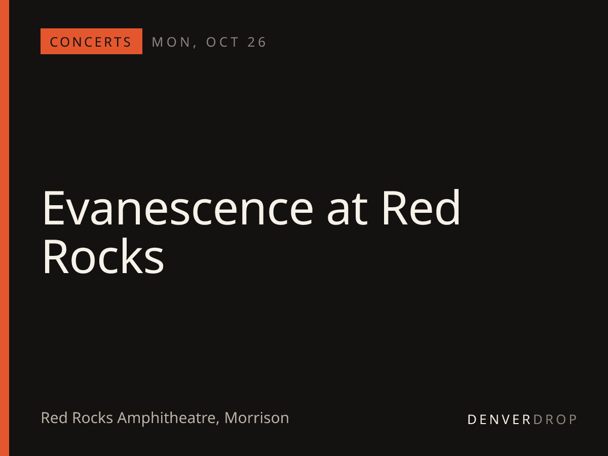 Evanescence at Red Rocks