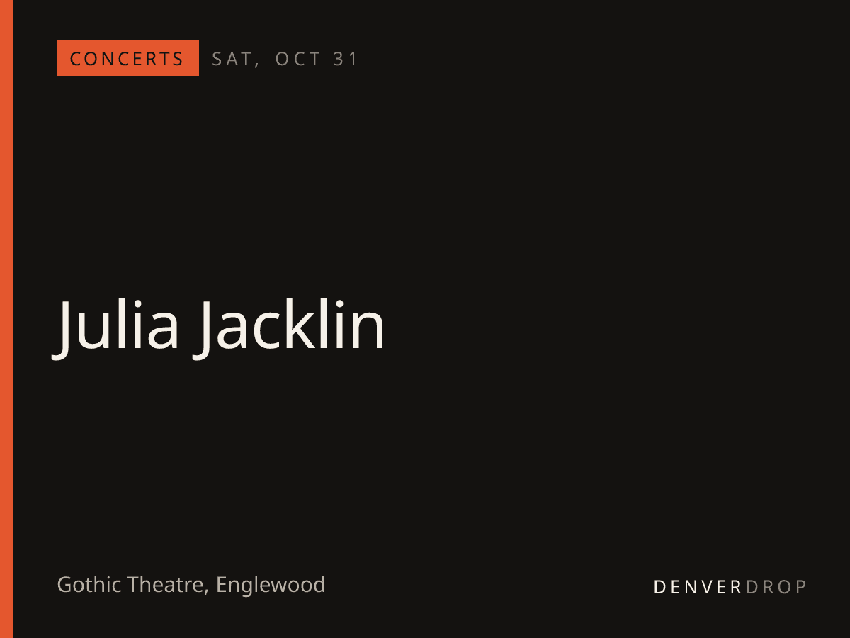 Julia Jacklin at Gothic Theatre
