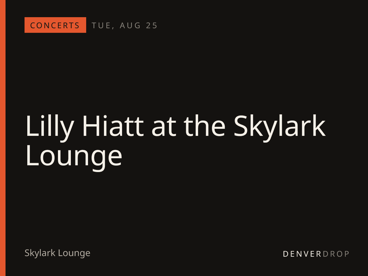 Lilly Hiatt at the Skylark Lounge at Skylark Lounge