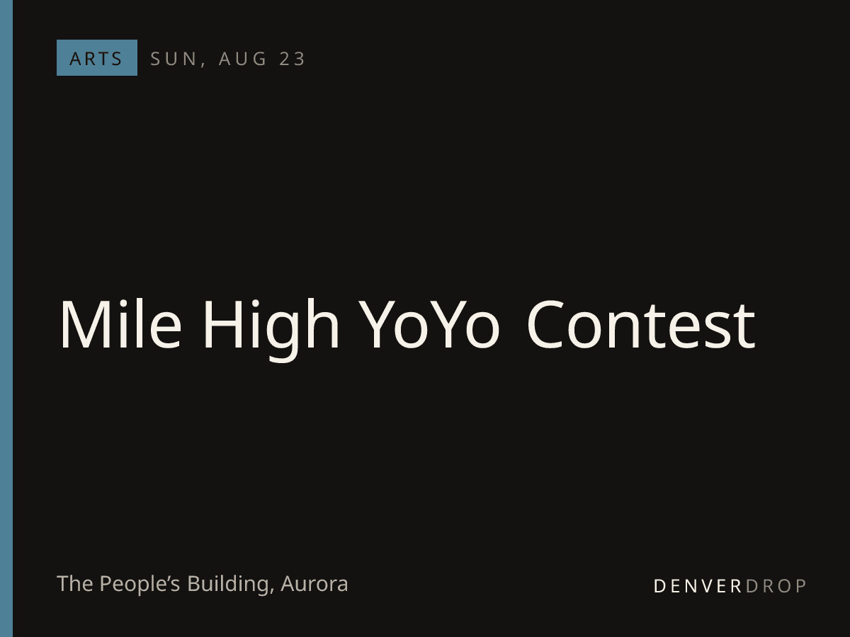 Mile High YoYo Contest
