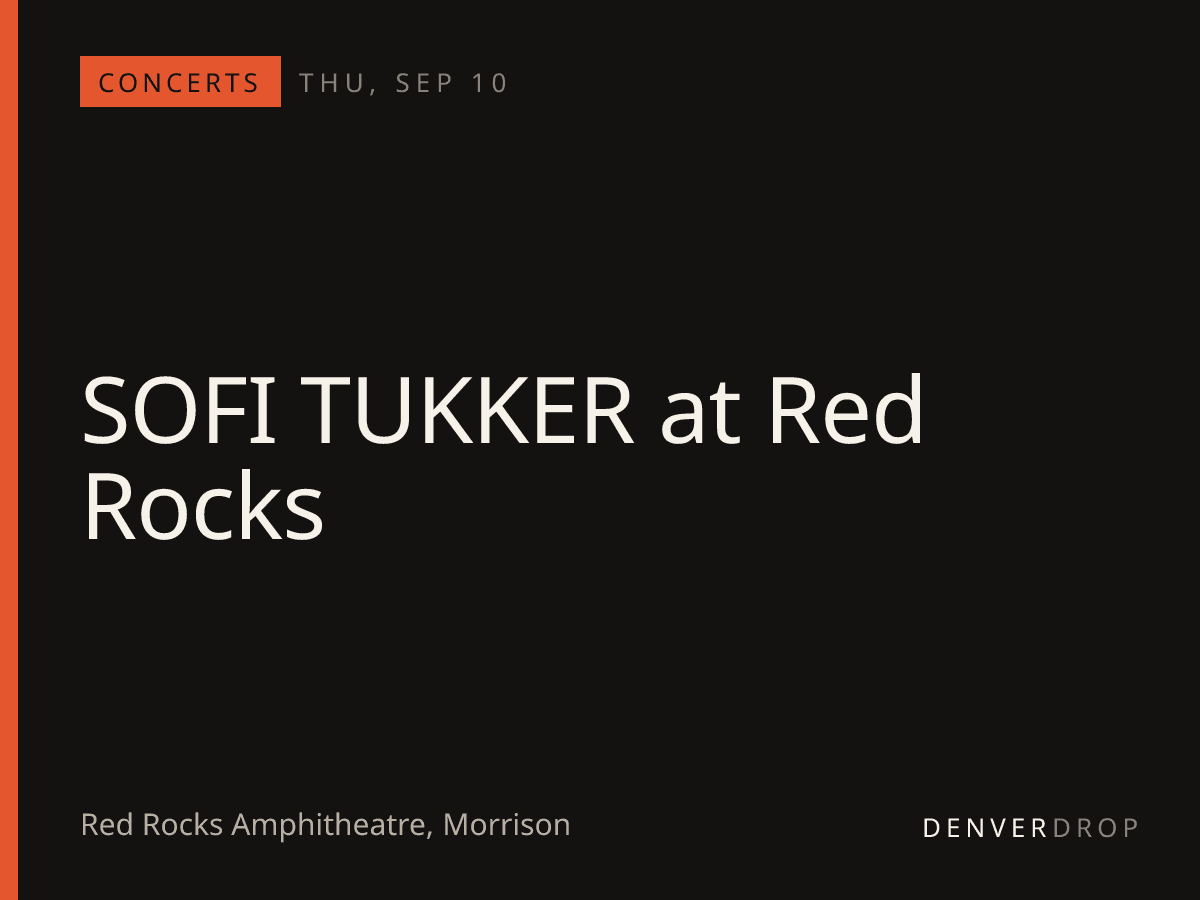 SOFI TUKKER at Red Rocks