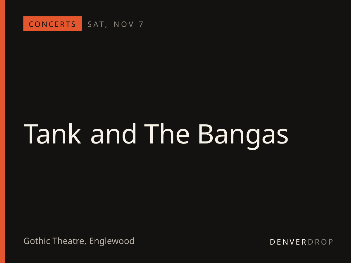 Tank and The Bangas at Gothic Theatre