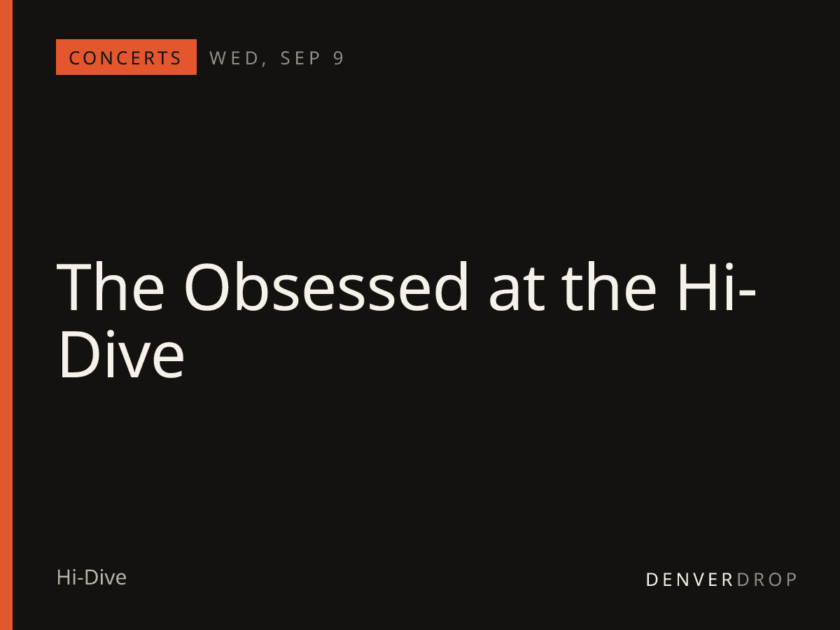 The Obsessed at the Hi-Dive