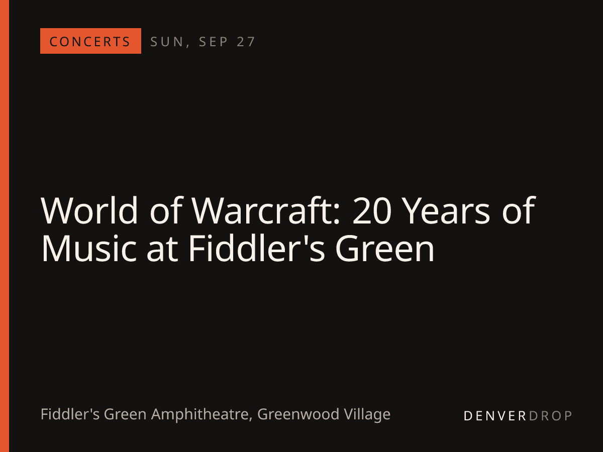 World of Warcraft: 20 Years of Music at Fiddler's Green