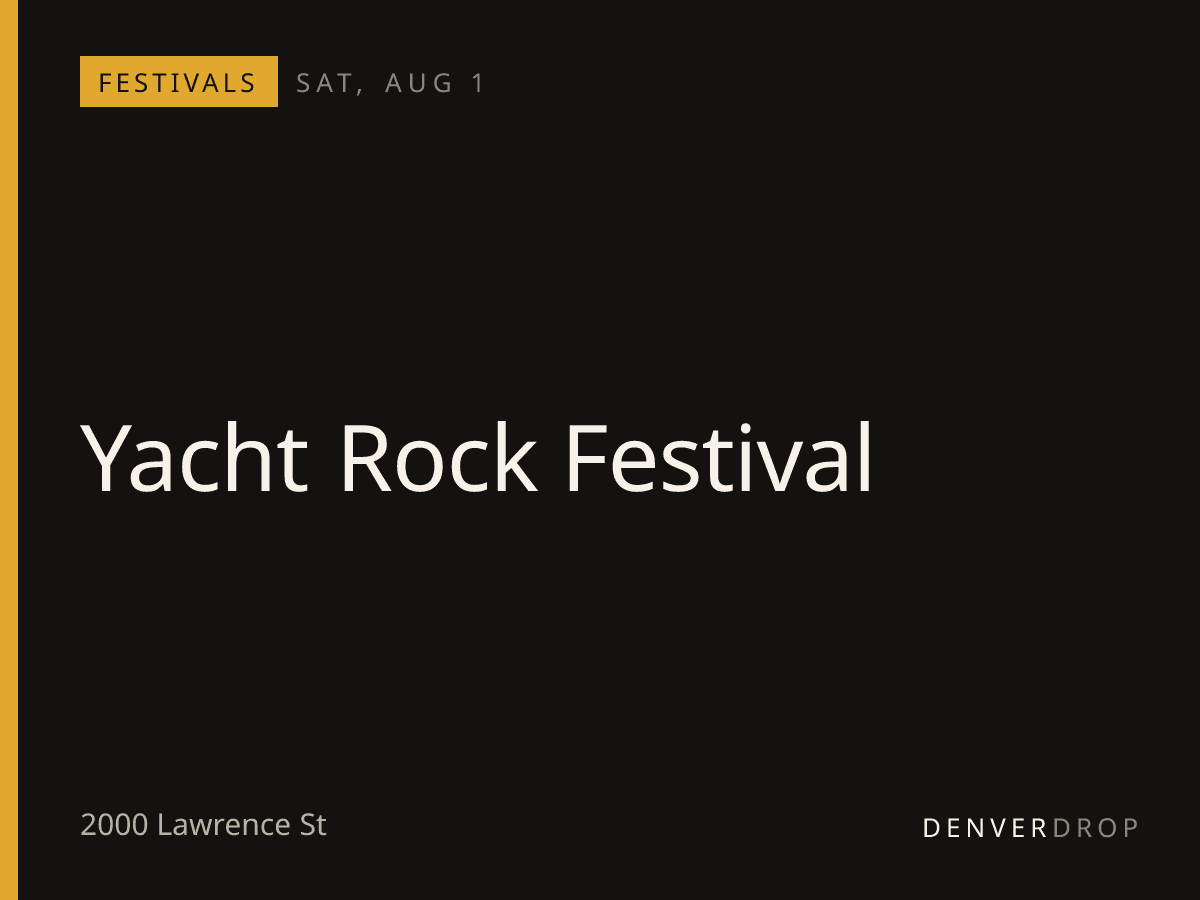 Yacht Rock Festival