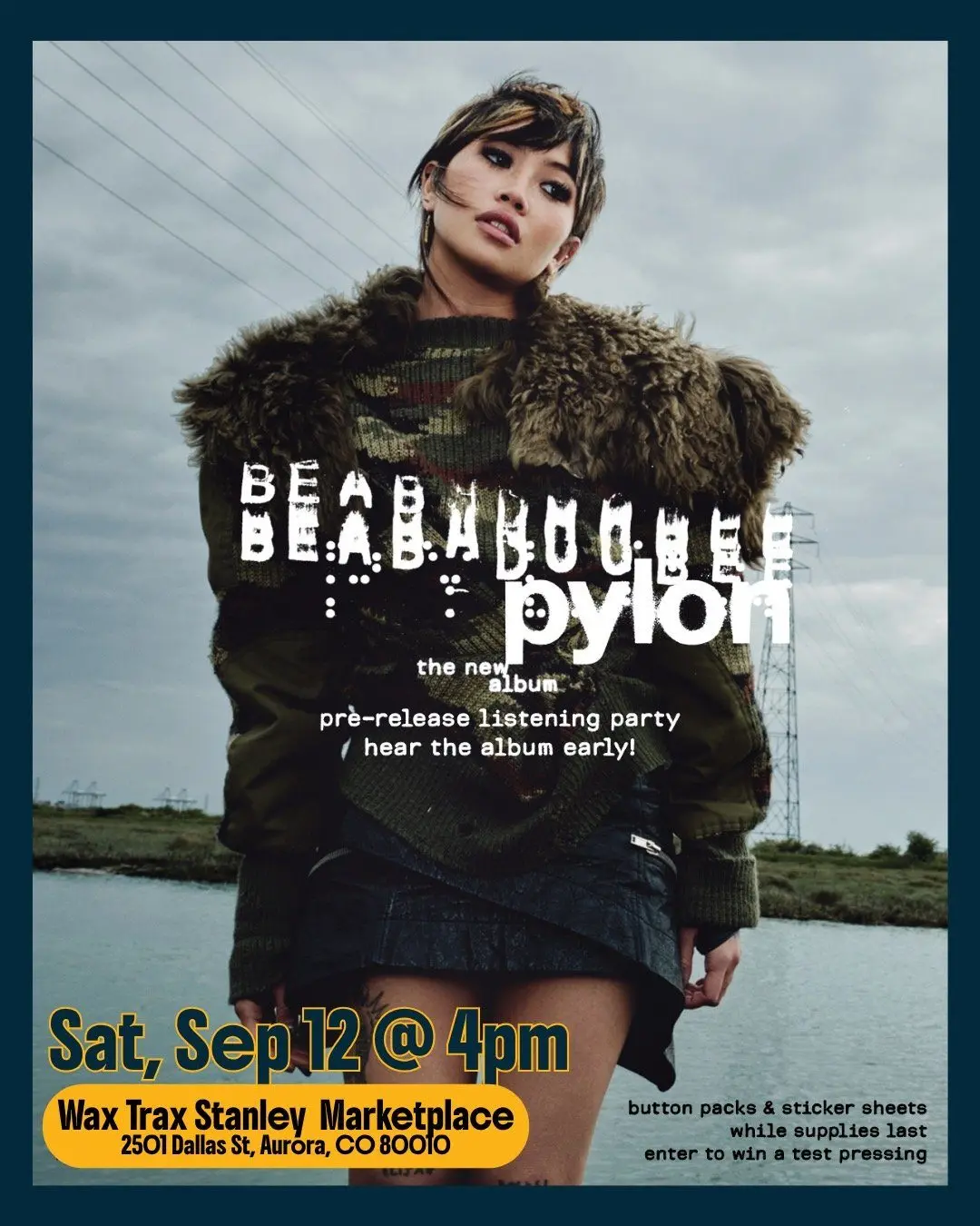 Beabadoobee PYLON Listening Party at Wax Trax at Stanley Marketplace