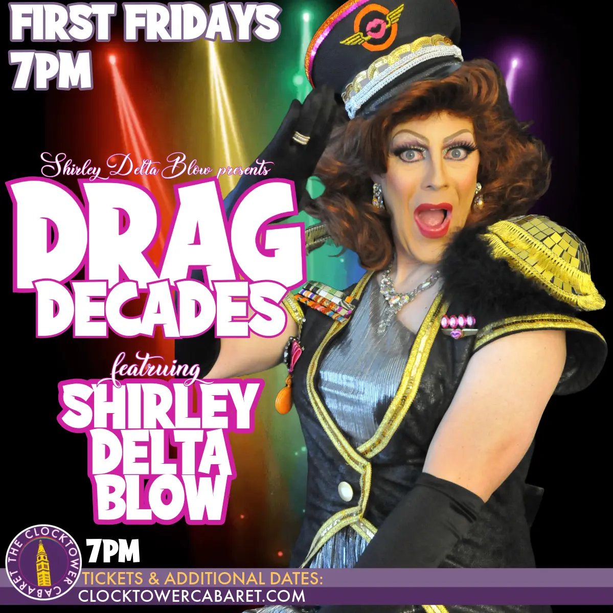 Drag Decades with Shirley Delta Blow at Clocktower Cabaret at Clocktower Cabaret