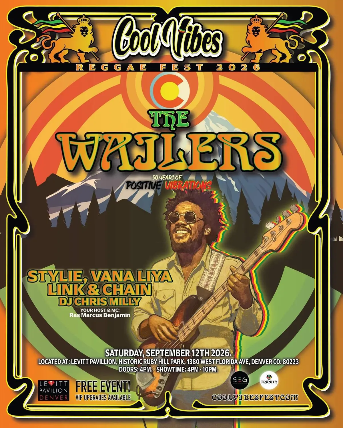 Cool Vibes Reggae Fest at Levitt Pavilion Denver