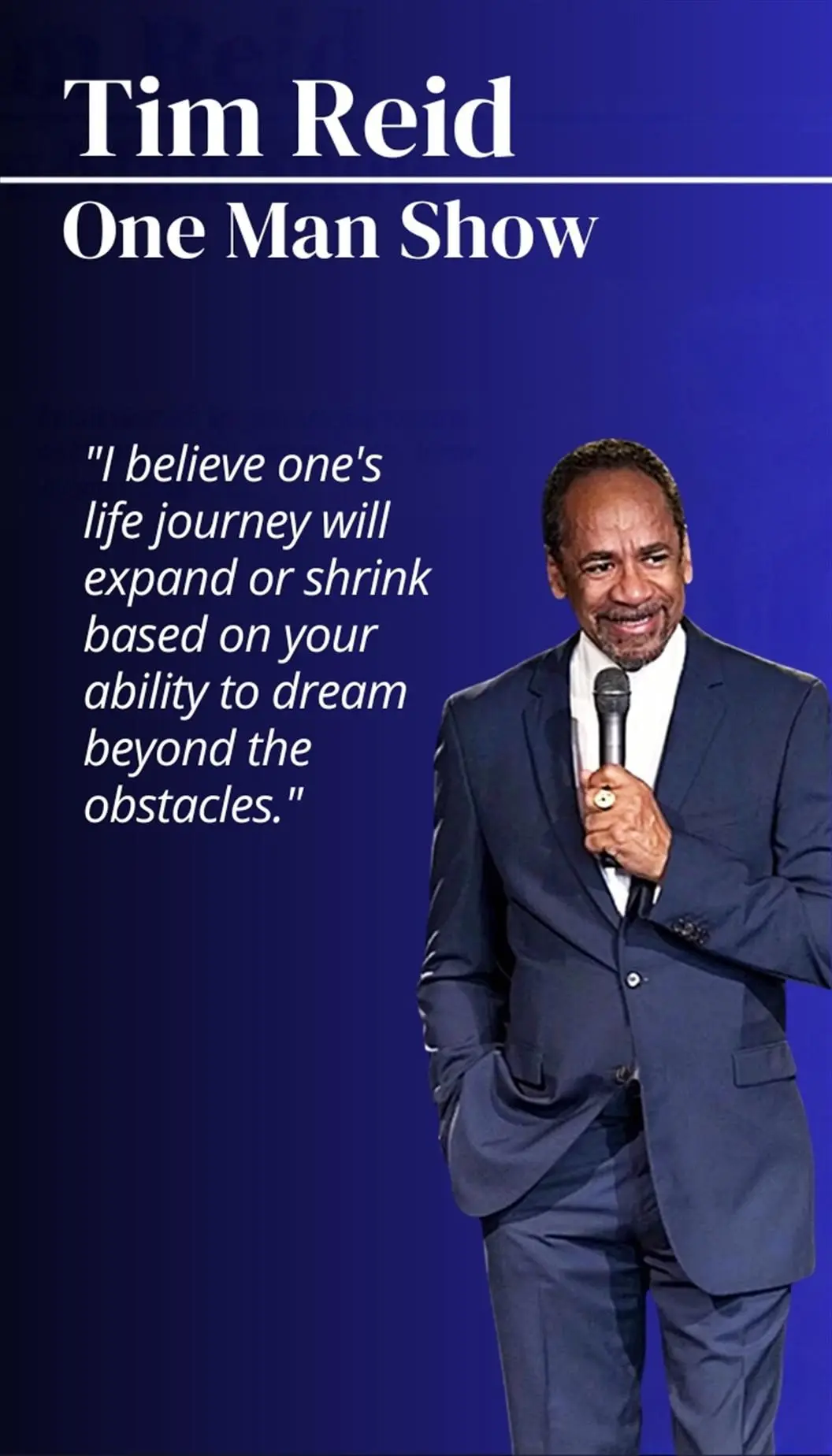 Tim Reid: One Man Show at Cleo Parker Robinson Dance Theatre