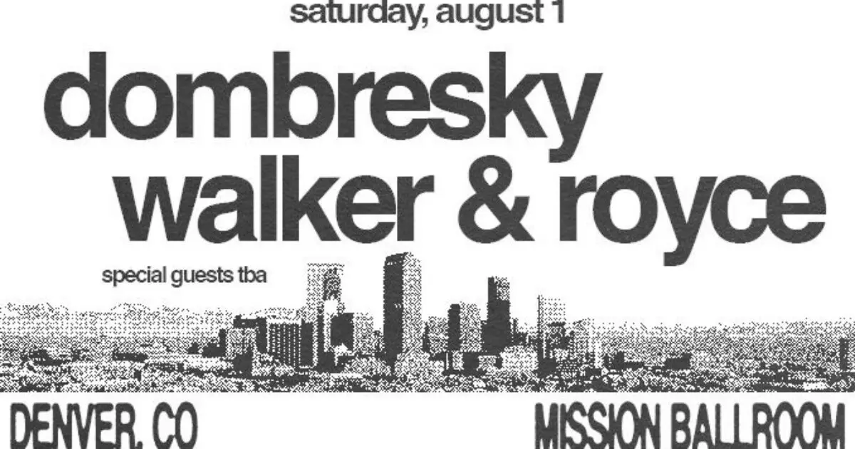 Dombresky with Walker and Royce at Mission Ballroom