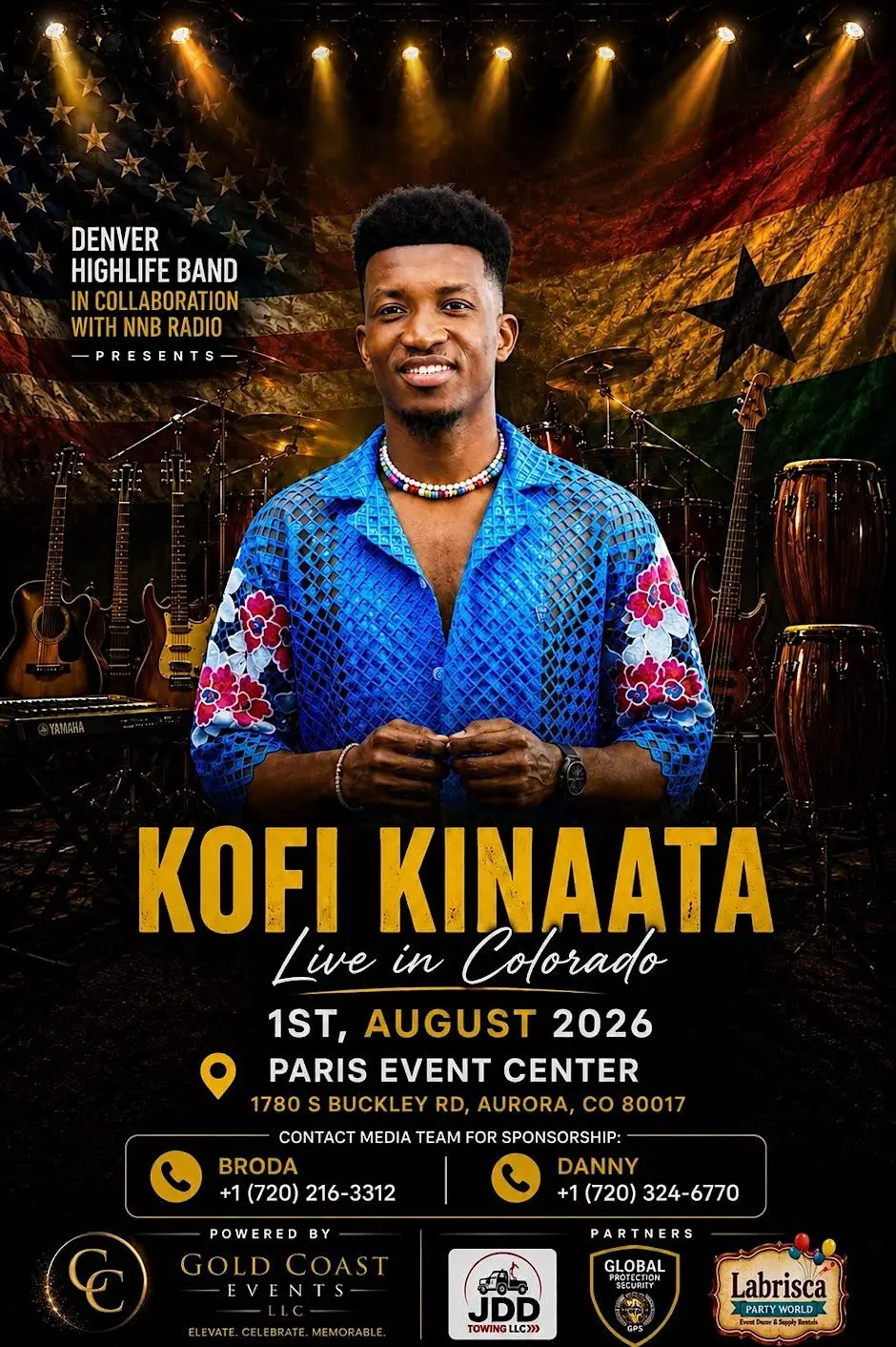 Kofi Kinaata Live in Denver at Paris Event Center