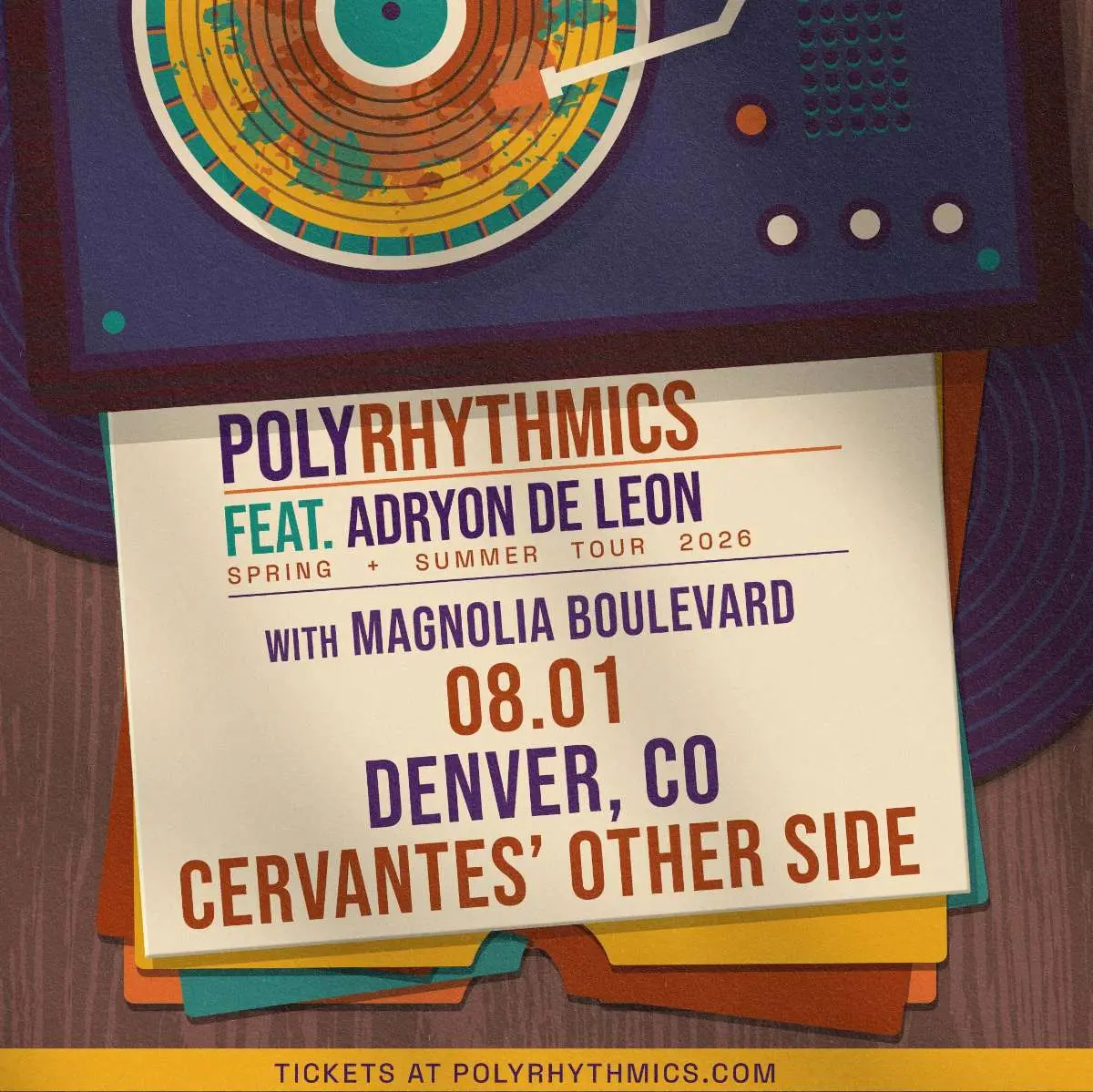 Polyrhythmics with Adryon de Leon and Magnolia Boulevard at Cervantes at Cervantes' Masterpiece Ballroom
